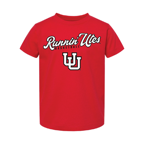 Running Utes Basketball Toddler Shirt
