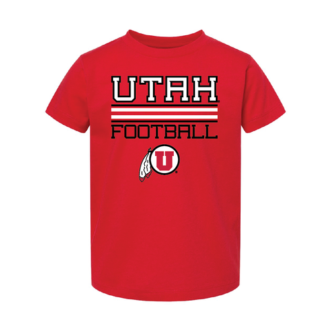 Utah Football w/Circle and Feather Toddler Shirt