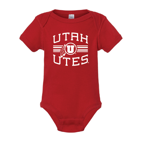 Utah Utes w/Circle and Feather Onesie