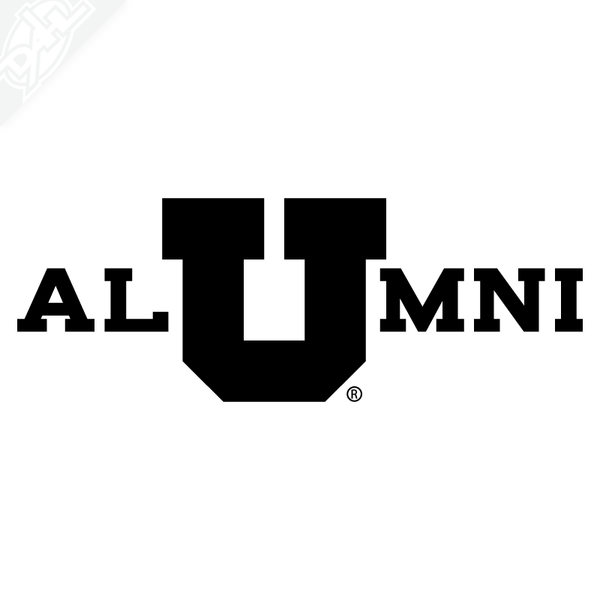 Alumni - In Block U Vinyl Decal