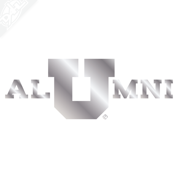 Alumni - In Block U Vinyl Decal
