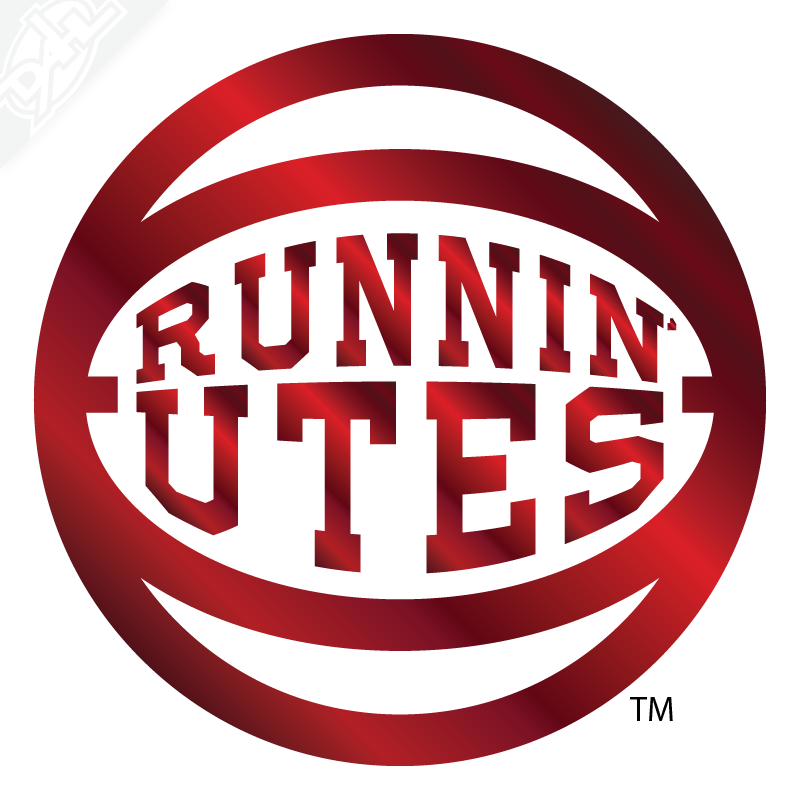 Retro Runnin' Utes Basketball Vinyl Decal