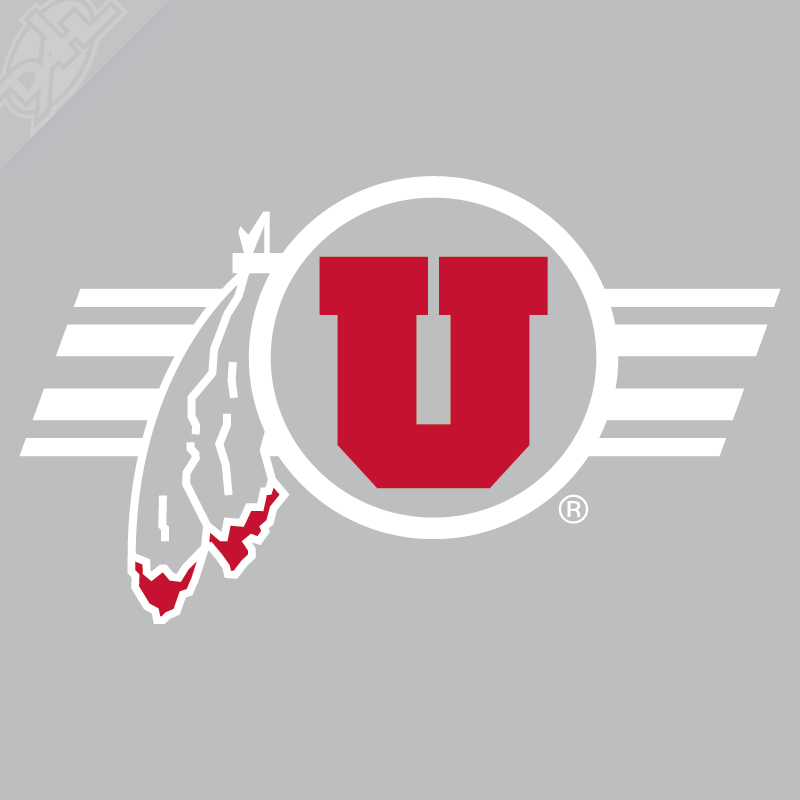 Circle and Feather Utah Stripe 2 Color Vinyl Decal