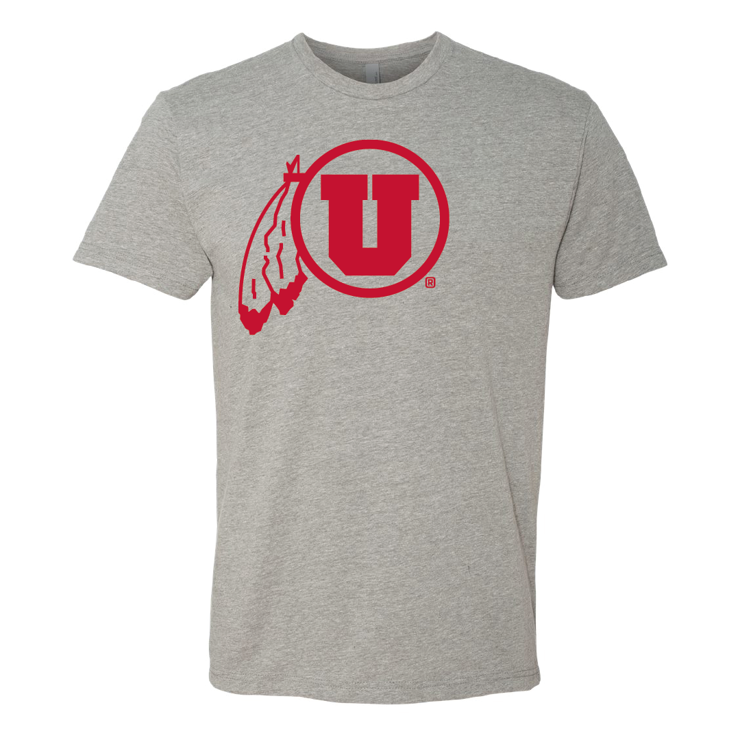 Circle and Feather - Single Color - Mens T-Shirt