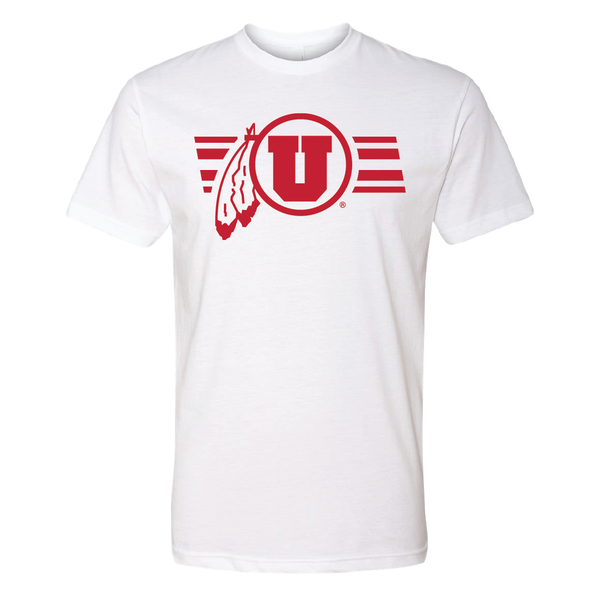 Circle and Feather - Utah Stripe - Single Color Mens T-Shirt