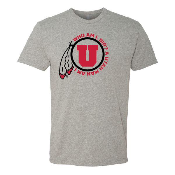Circle and Feather Utah Man Mens T-Shirt