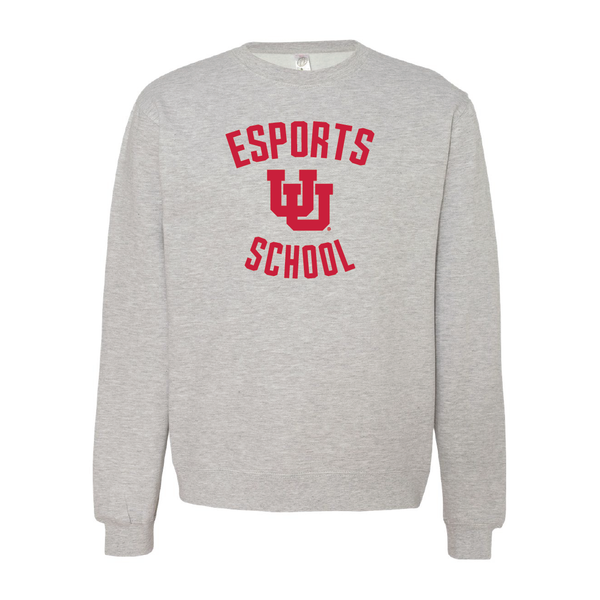 Esport School Embroidered Crew Neck Sweatshirt