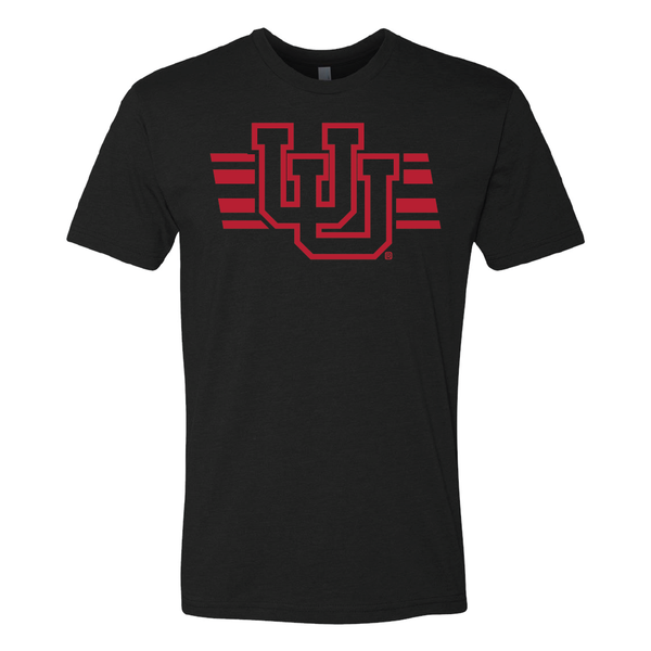 Interlocking UU - Utah Stripe - Singlecolor Mens T-Shirt