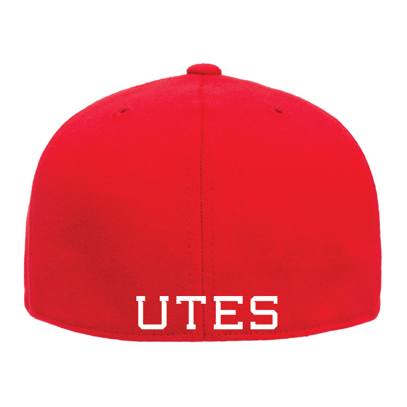 Red Flexfit Flat Bill