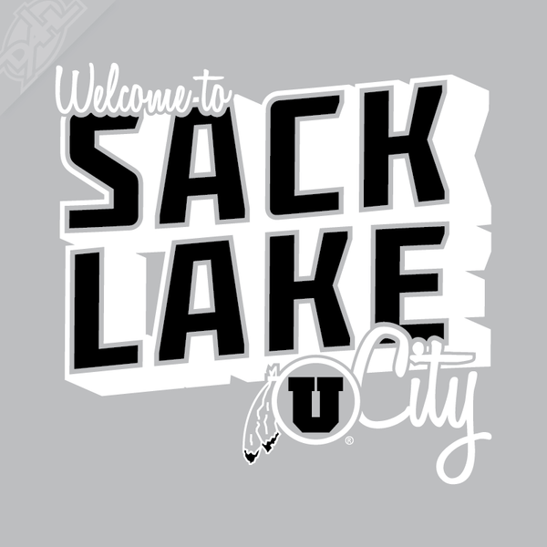 Sack Lake City 2 Color Vinyl Decal