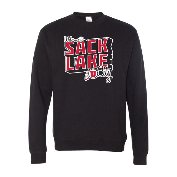 Sack Lake City Embroidered Crew Neck Sweatshirt