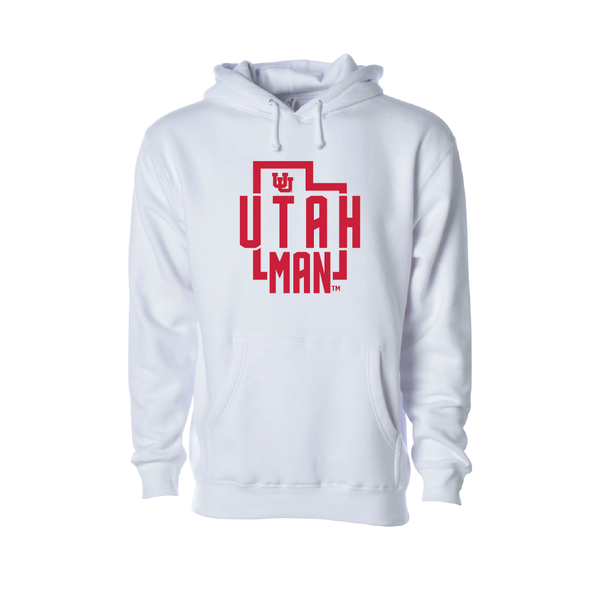 Utah Man State  Embroidered Hoodie