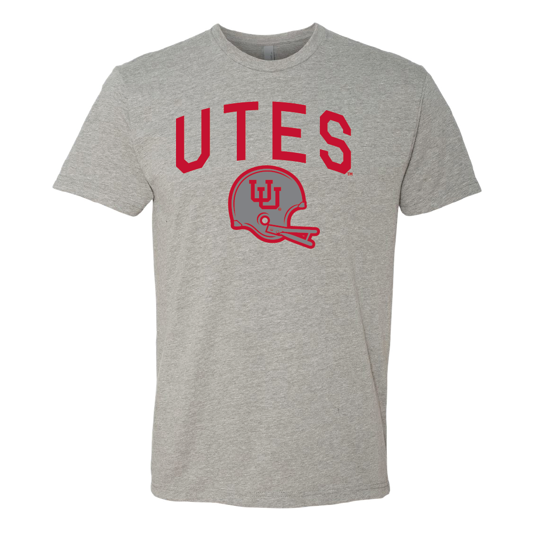 Utes Gray Throwback Mens T-Shirt