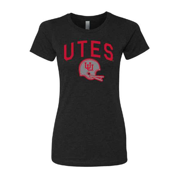 Utes Gray Throwback Womens T-Shirt