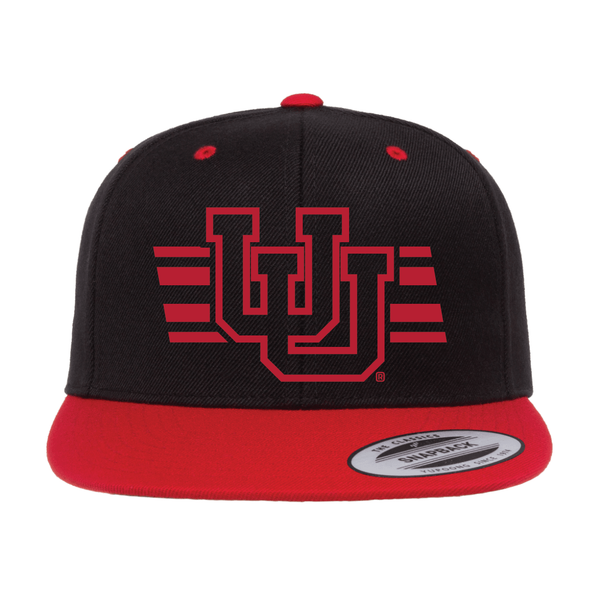 Interlocking UU W/Utah Stripe Single Color Hats
