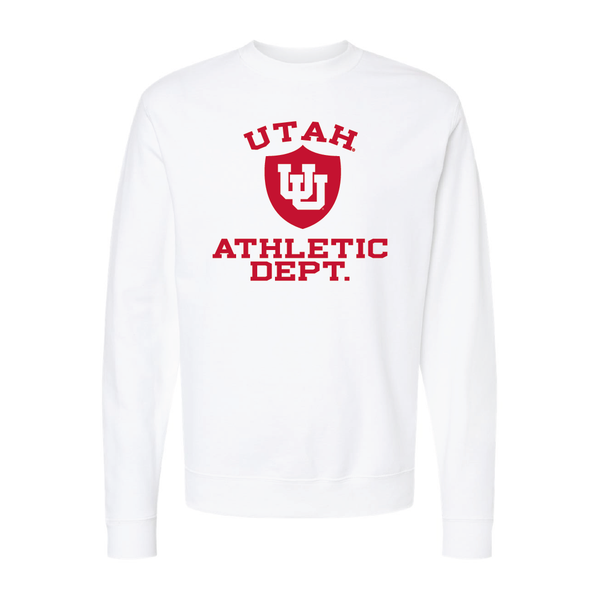 Utah Athletic Department Embroidered Crew Neck Sweatshirt