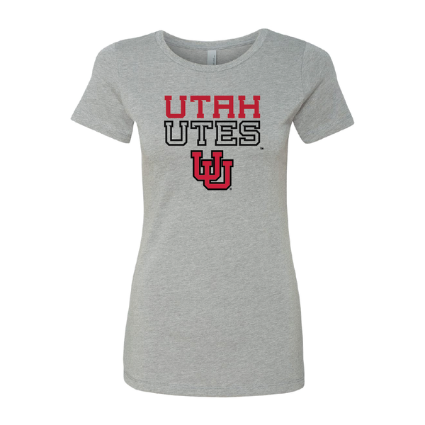 Utah Utes - Interlocking UU Womens T-Shirt