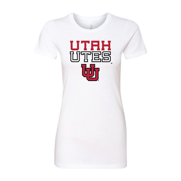 Utah Utes - Interlocking UU Womens T-Shirt