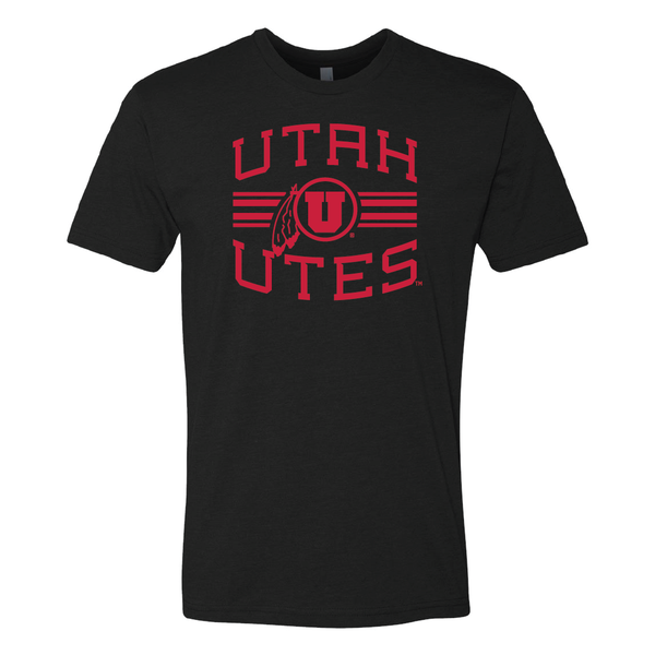 Utah Utes -Utah Stripe-Circle and Feather Youth T-shirt