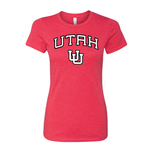Utah Wordmark- Interlocking UU Womens T-Shirt