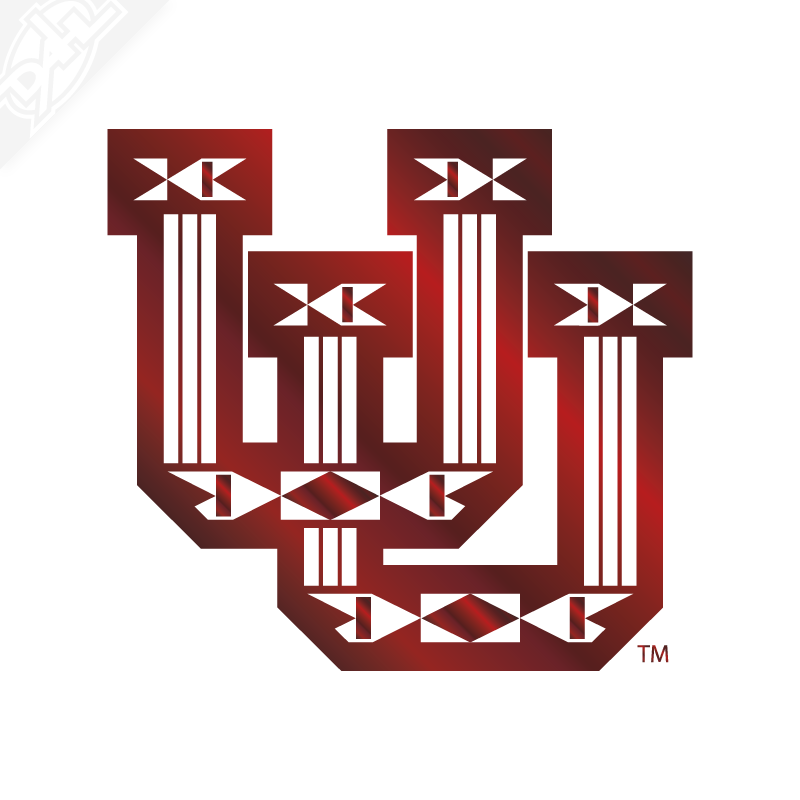 Ute Proud Interlocking UU Single Color Vinyl Decal