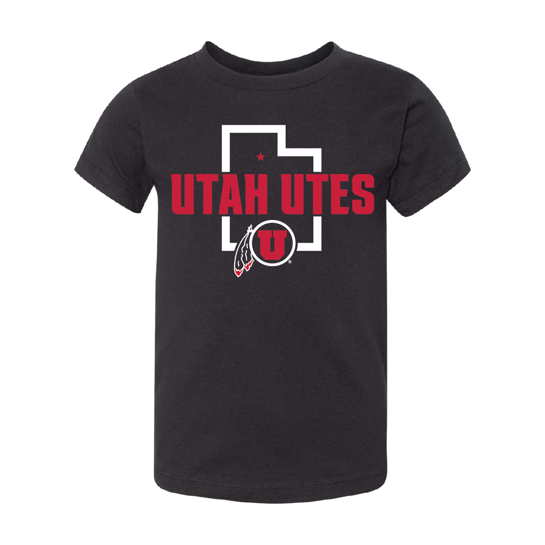 Utah Utes State - Circle and Feather Toddler Shirt