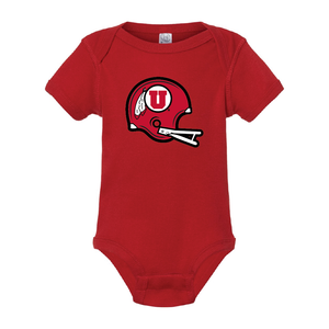 Circle and Feather Throwback Helmet Onesie