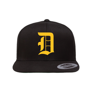 Davis Darts Logo Single Color Flat Bill Flex Fit