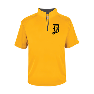 Davis Darts D W/Dart Single Color Short Sleeve Quarter-Zip Pullover