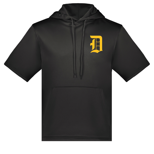 Davis Darts D Single Color Wicking Fleece Short Sleeve Hoodie