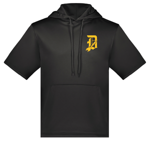 Davis Darts D w/Dart Single Color Wicking Fleece Short Sleeve Hoodie