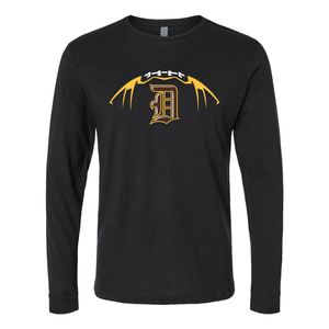 Davis Darts D Football Cotton Long Sleeve T-Shirt