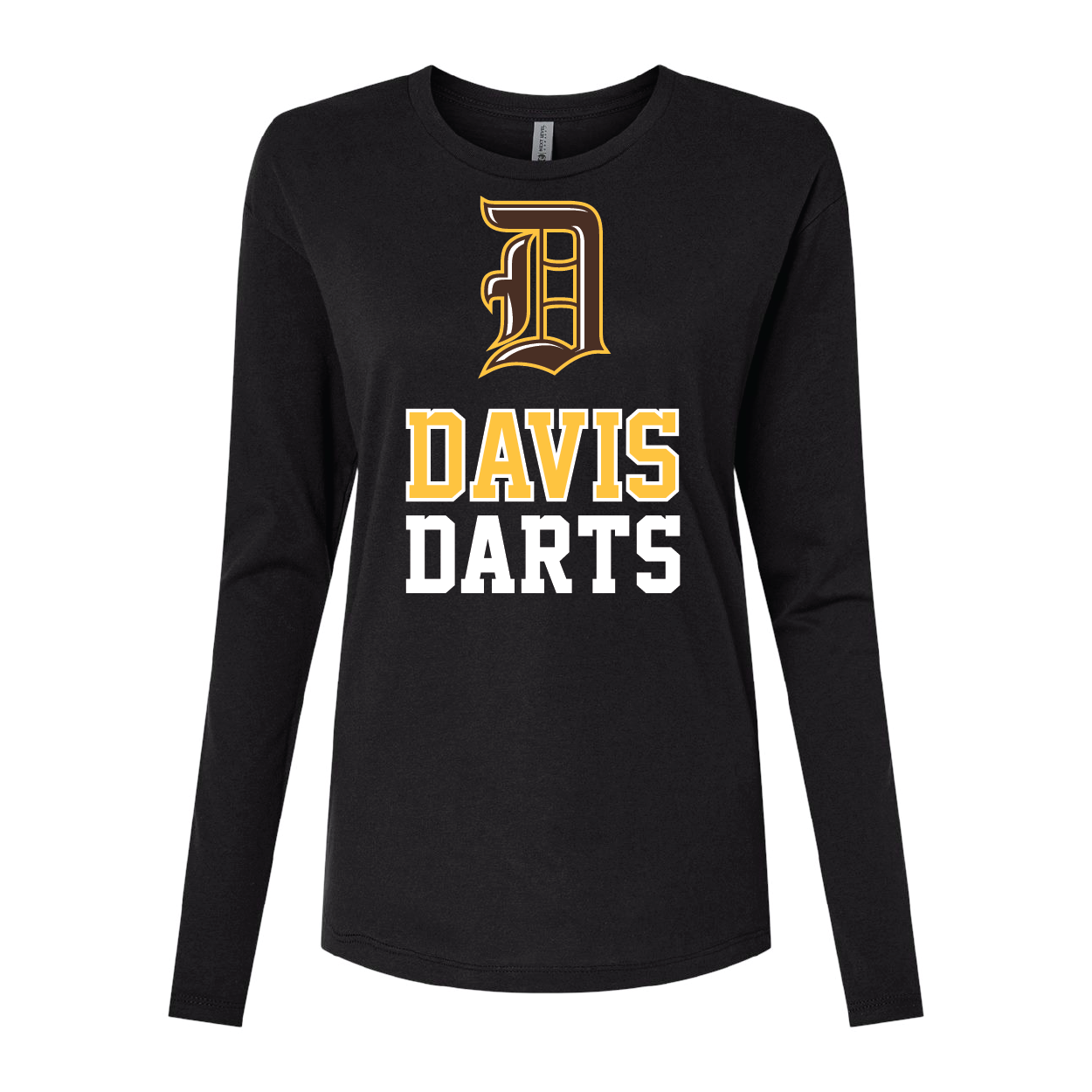 Davis Darts Stacked Cotton Long Sleeve T-Shirt