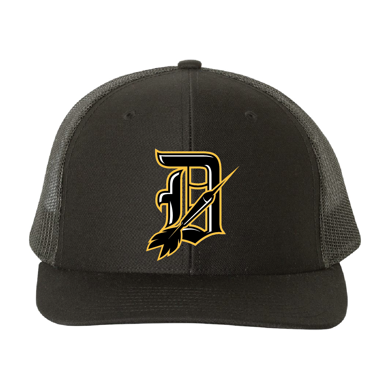 Davis Darts D w/Dart Black Trucker Hat