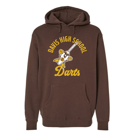 Davis High School Darts Retro Hoodie