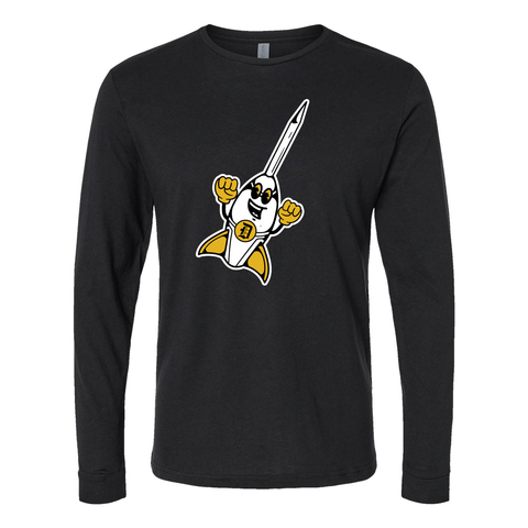 Davis Darts Retro Mascot Cotton Long Sleeve T-Shirt