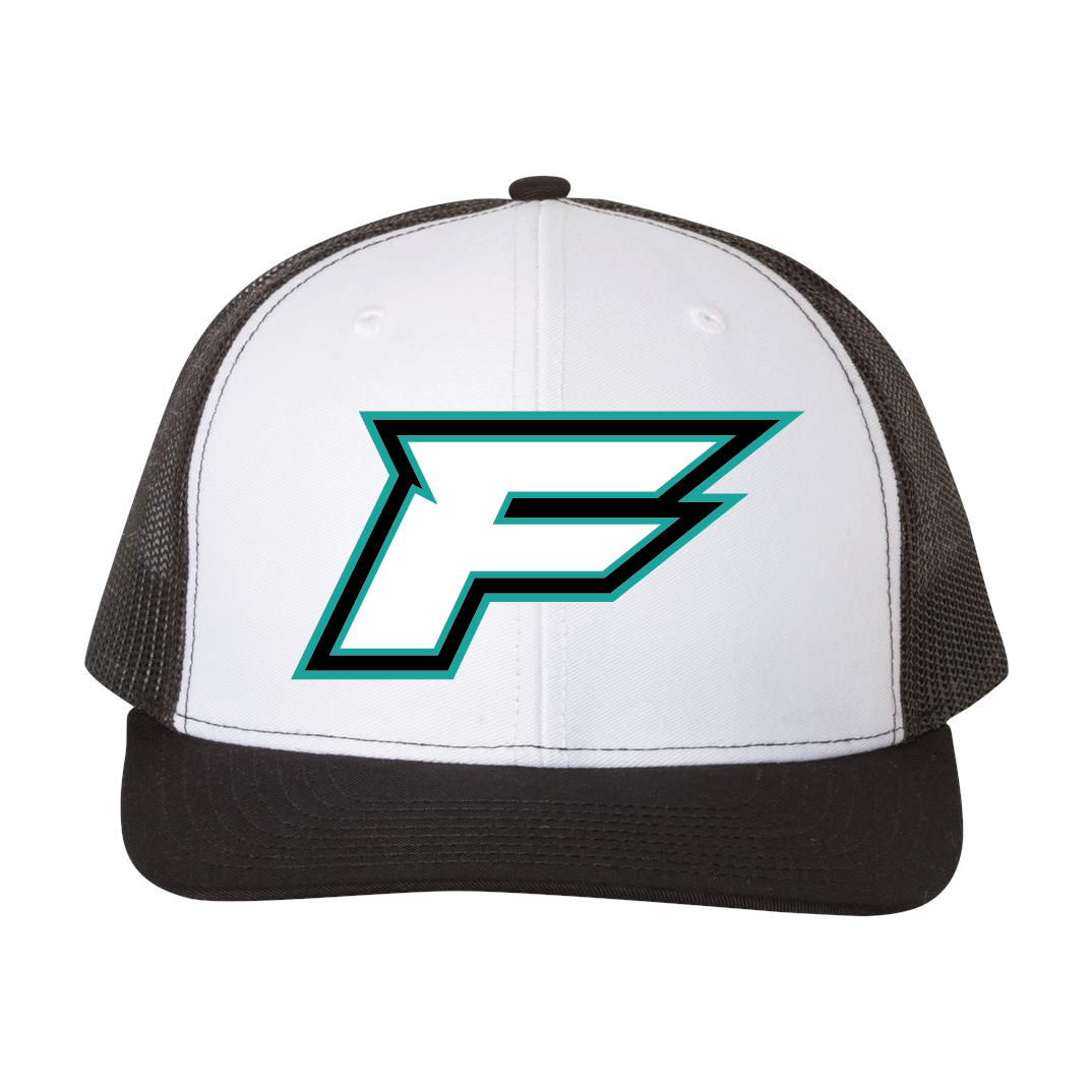 Farmington F White/Black Trucker Hat