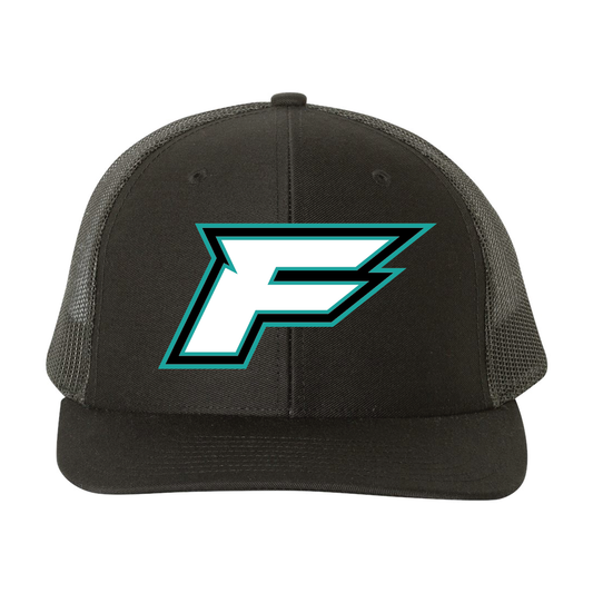 Farmington F Black Trucker Hat