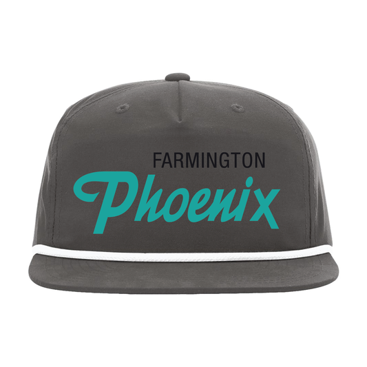 Farmington Phoenix Script Gray Rope Snapback