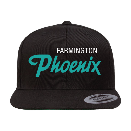 Farmington Phoenix Script Flat Bill Snapback