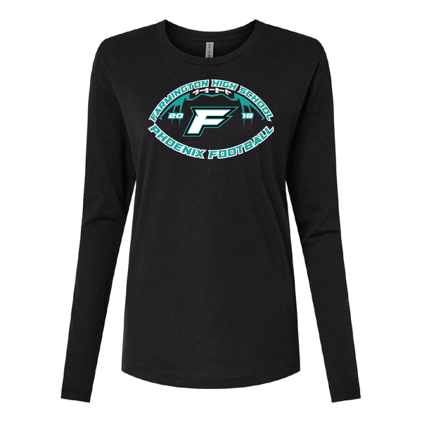 Farmington High School Phoenix Football Cotton Long Sleeve T-Shirt