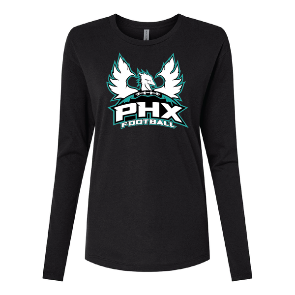 Farmington Phoenix PHX Football Logo Cotton Long Sleeve T-Shirt