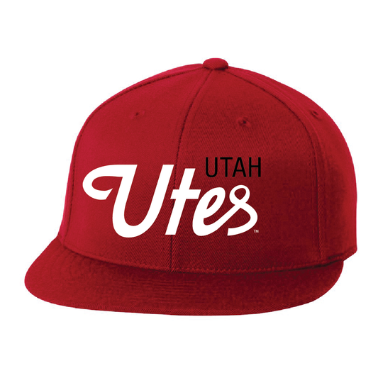 Red Utah Utes 7 1/4-7 5/8 Flex Fit Hat