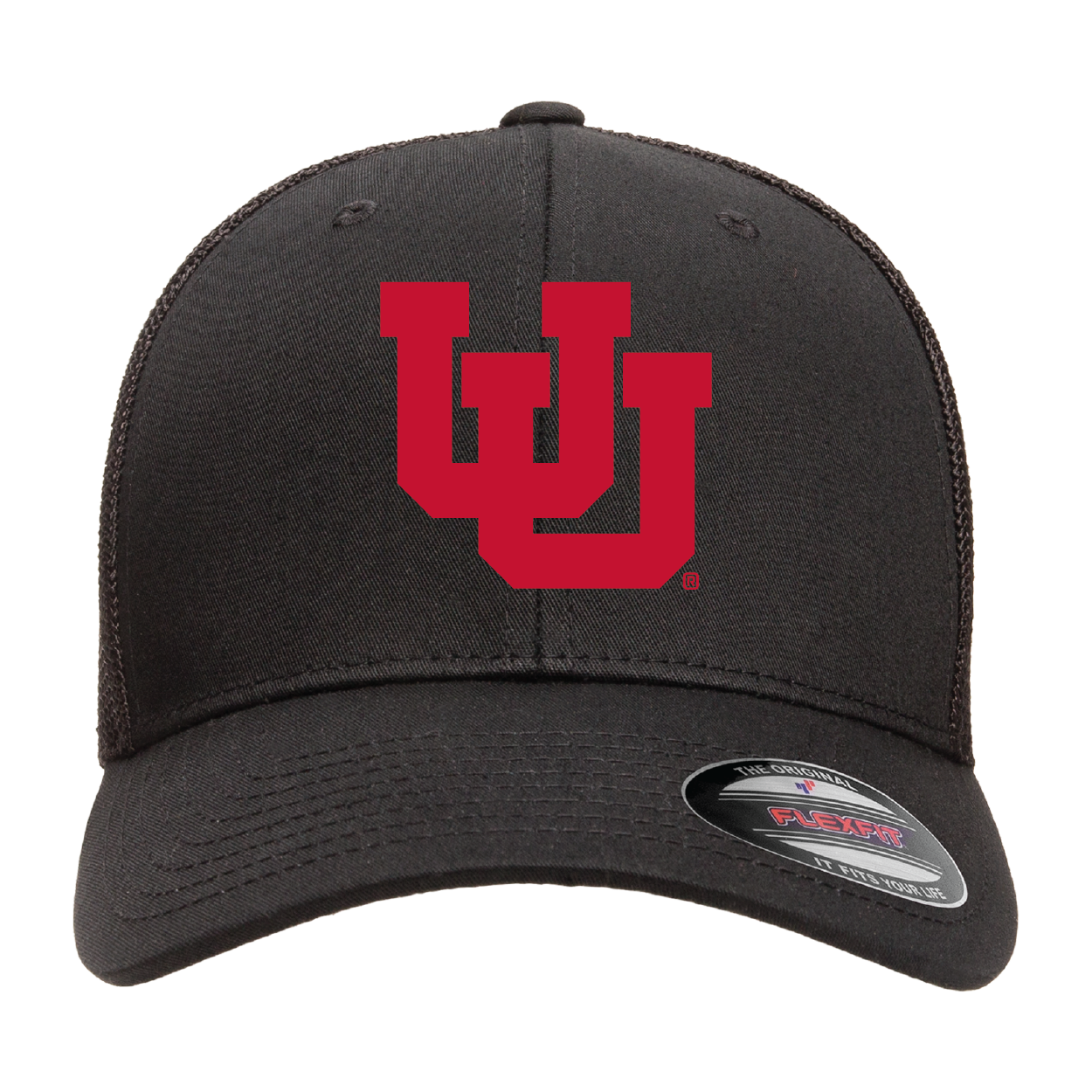 Interlocking UU -Single Color  Flexfit Trucker Cap