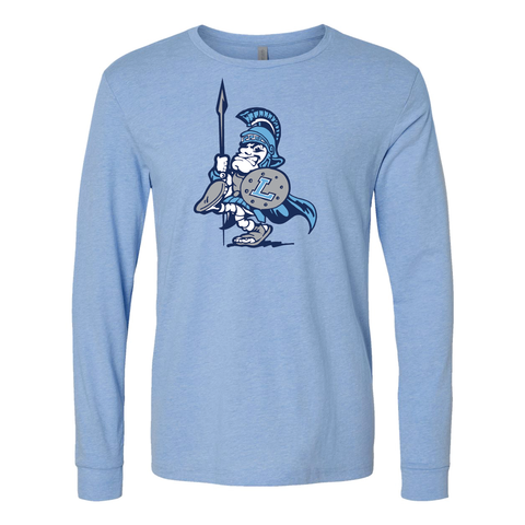 Layton Lancers Retro Mascot Cotton Long Sleeve T-Shirt