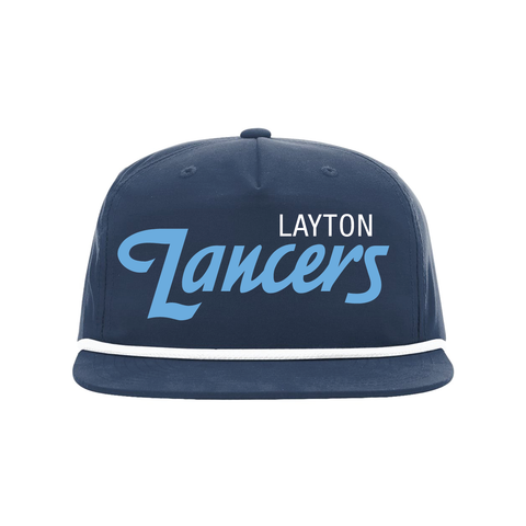 Layton Lancers Script Blue Rope Snapback Hat