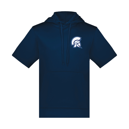 Layton Lancers Helmet Wicking Fleece Short Sleeve Hoodie