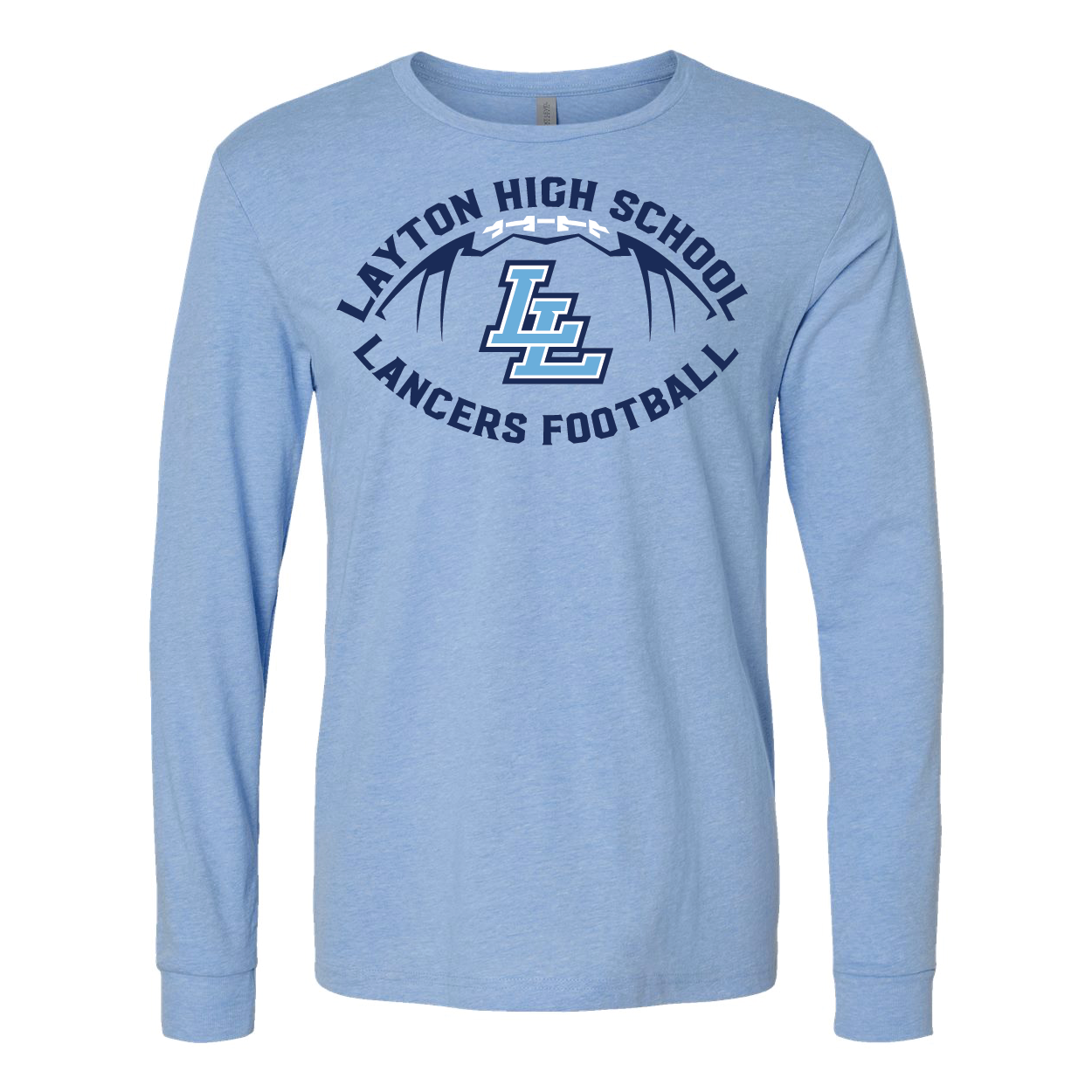 Layton High School Lancers Football Cotton Long Sleeve T-Shirt