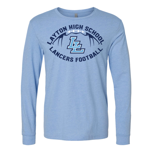 Layton High School Lancers Football Cotton Long Sleeve T-Shirt