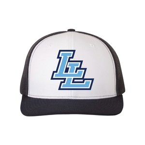 Layton Lancers LL White/Blue Trucker Hat